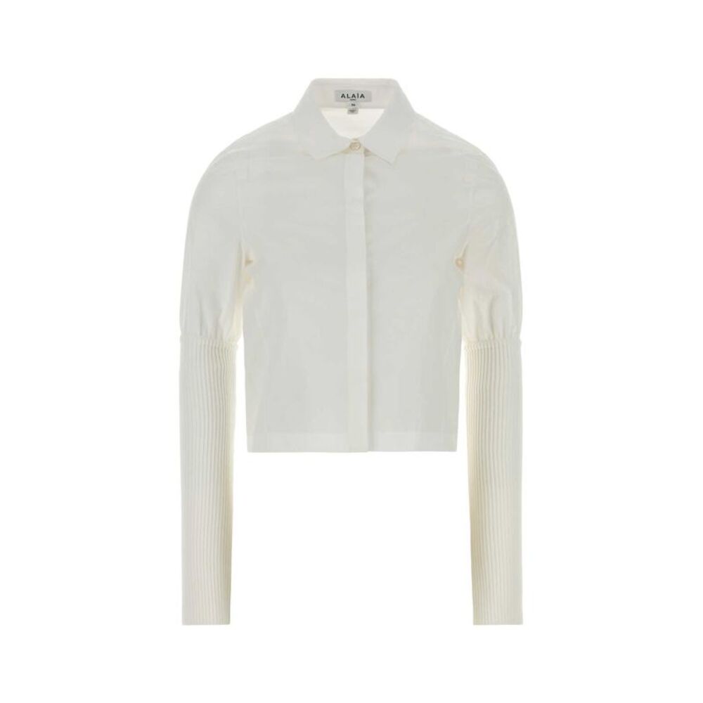 Alaia Women White Poplin Shirt